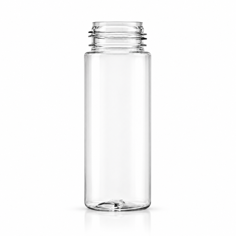 180 mL Clear PET 43mm Foamer Style Cylinder Round