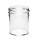 1/2 oz Clear 33-400 Polystyrene (PS) Single Wall Plastic Jar