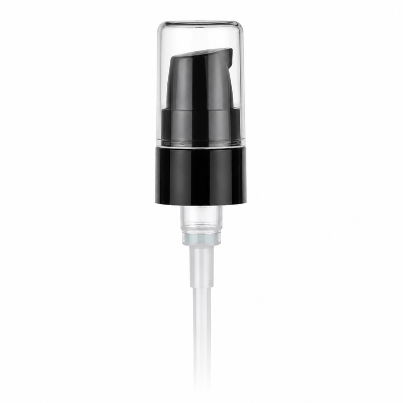 18-400 Black Smooth Cosmetic Treatment Pump (2.4375" Dip Tube)