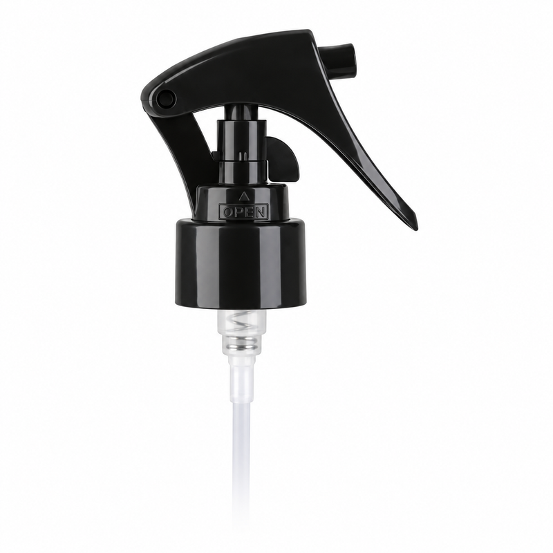 24-410 Black Fine Mist Mini Trigger Style Sprayer (7.75" Dip Tube)