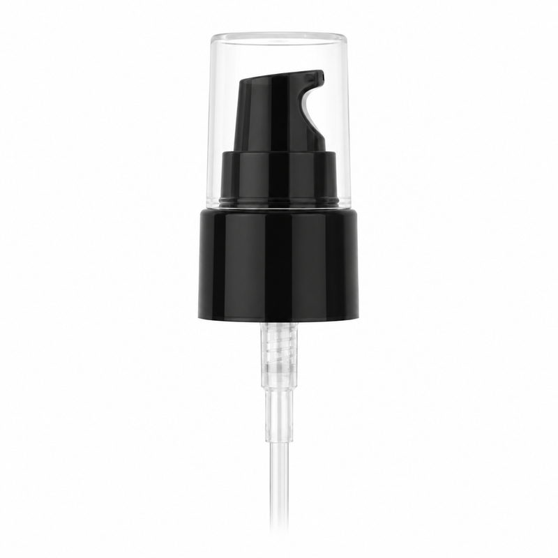 20-410 Black Smooth Cosmetic Treatment Pump (3.75" Dip tube,130mcl Output)