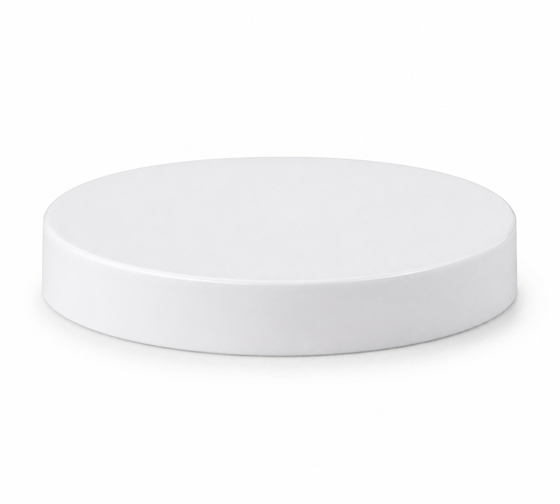 89-400 White Smooth Cap (Universal Heat Seal)