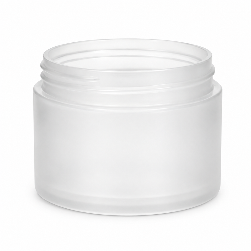 2 oz Natural-Colored 58-400 PP Double Wall Straight Base Plastic Jar