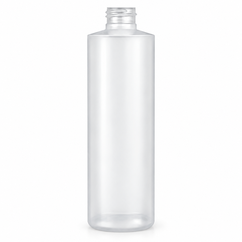 8 oz Natural-Colored 24-410 Cylinder Round LDPE Plastic Bottle
