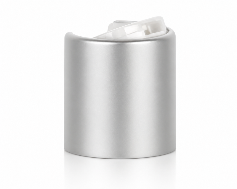 24-410 Brushed Aluminum/Natural Metallized Disc Top Cap (.320 orifice)