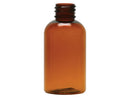 2 oz Amber 20-410 PET Boston Round Plastic Bottle