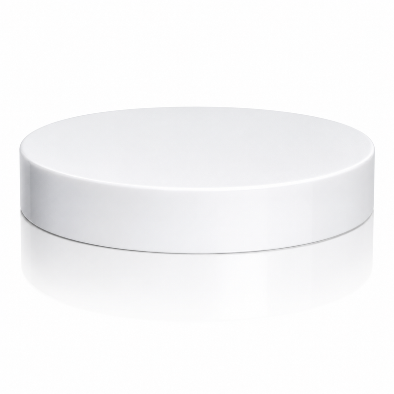70-400 White Smooth Plastic Cap (Foam Liner)