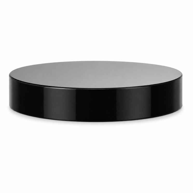 70-400 Black Smooth Plastic Cap (No Liner)