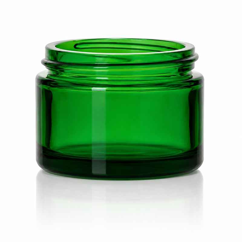 1 oz Green 48-400 Glass Jar