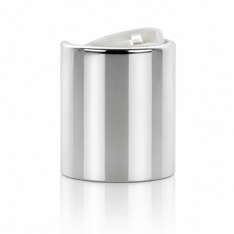 20-410 Silver/White Metal Shell Disc Top Cap (.270" Orifice)