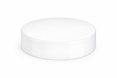 53-400 White Smooth Cap (Linerless)