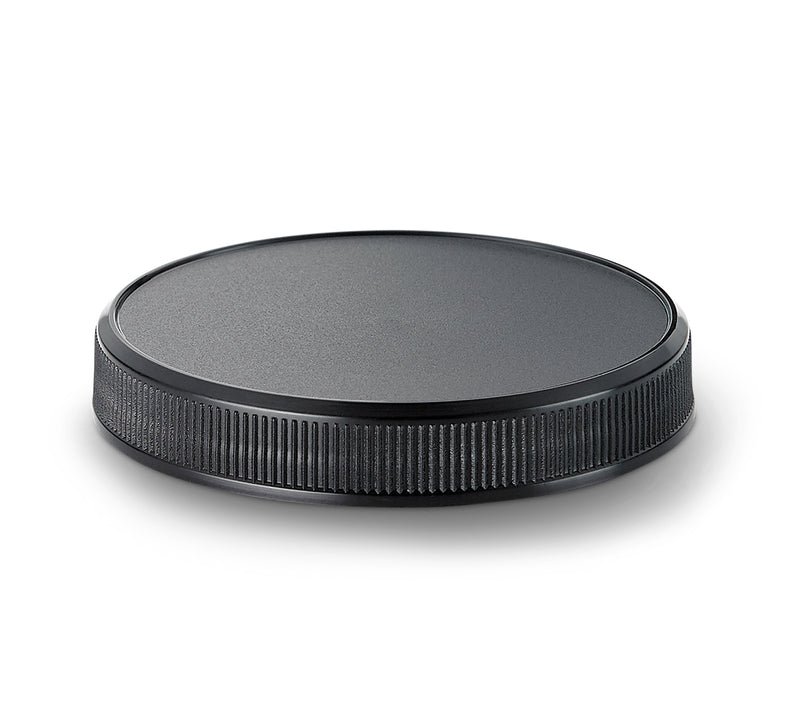 70-400 Black Ribbed Plastic Cap (Universal Heat Seal Liner)