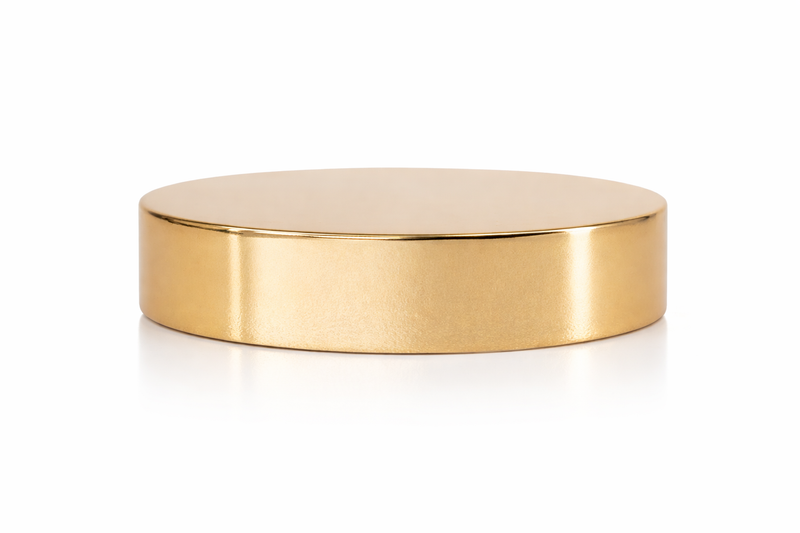 89-400 Gold Smooth Metal Shelled Cap (Foam Liner)