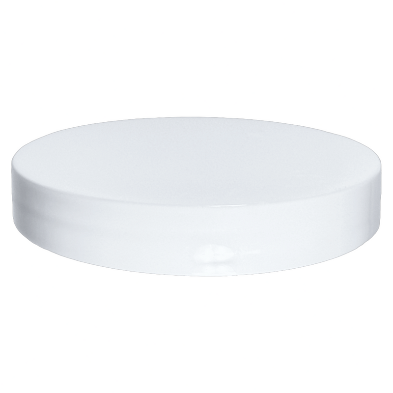 70-400 White Smooth Plastic Cap (Foam Liner)