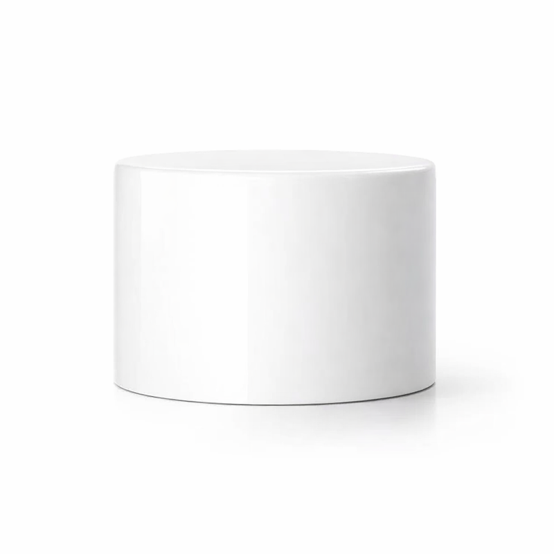 24-410 White Smooth Plastic Cap (Universal Heat Seal Liner)