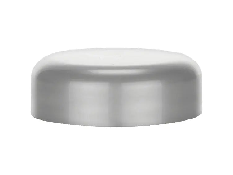 33-400 Silver Smooth Dome Style Plastic Cap (Foam Liner)