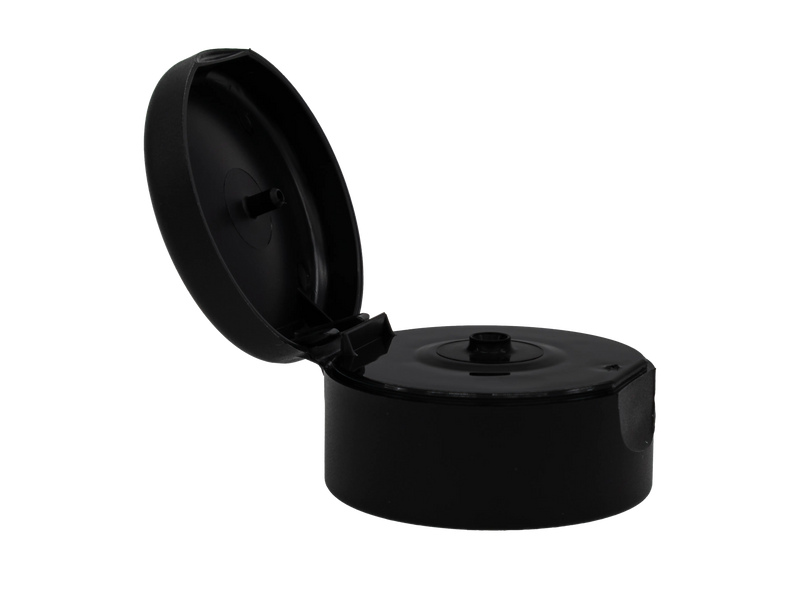 22-400 Black Matte Plastic Snap Top Cap (0.120 orifice)