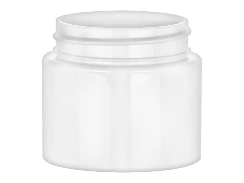 3oz White 53-400 PET Single Wall Round Plastic Jar