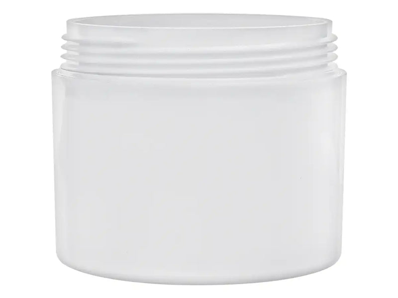 70mm White 5oz PP Double-Wall Square Base Plastic Jar