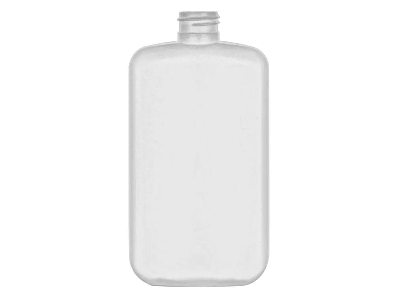 8 oz Natural-Colored 24-410 HDPE Oblong Plastic Bottle