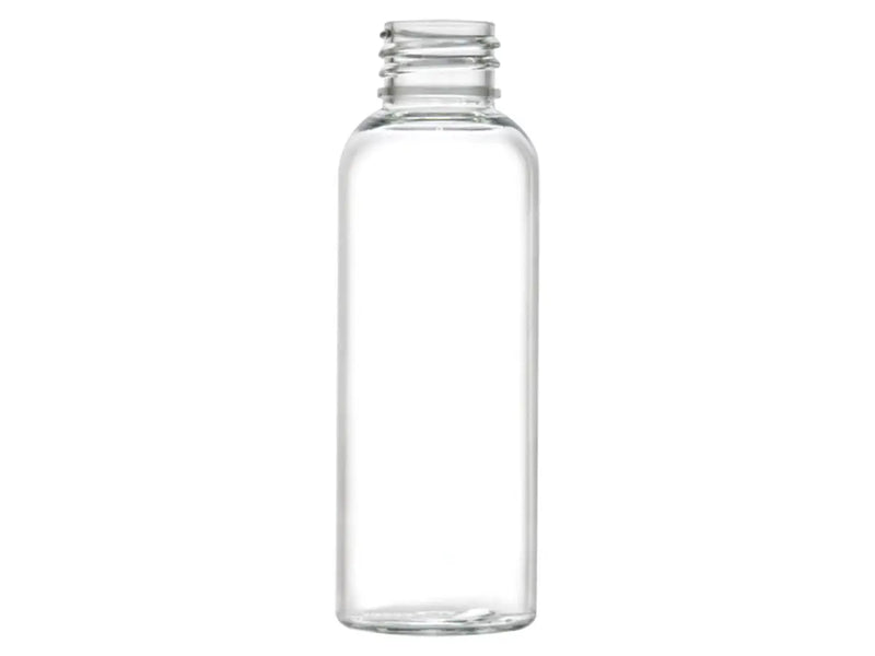 3.4 oz Clear 24-410 PET Cosmo Round Plastic Bottle