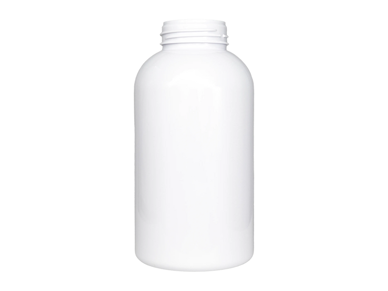 12oz White 40mm PET Foamer Style Boston Round Bottle