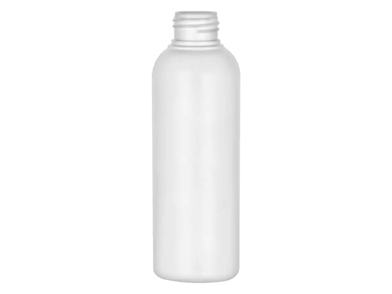 5oz White 24-410 HDPE Cosmo Round Plastic Bottle