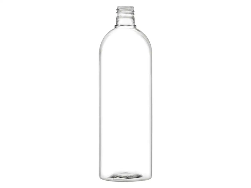 32oz Clear 28-415 Cosmo Round PET Plastic Bottle