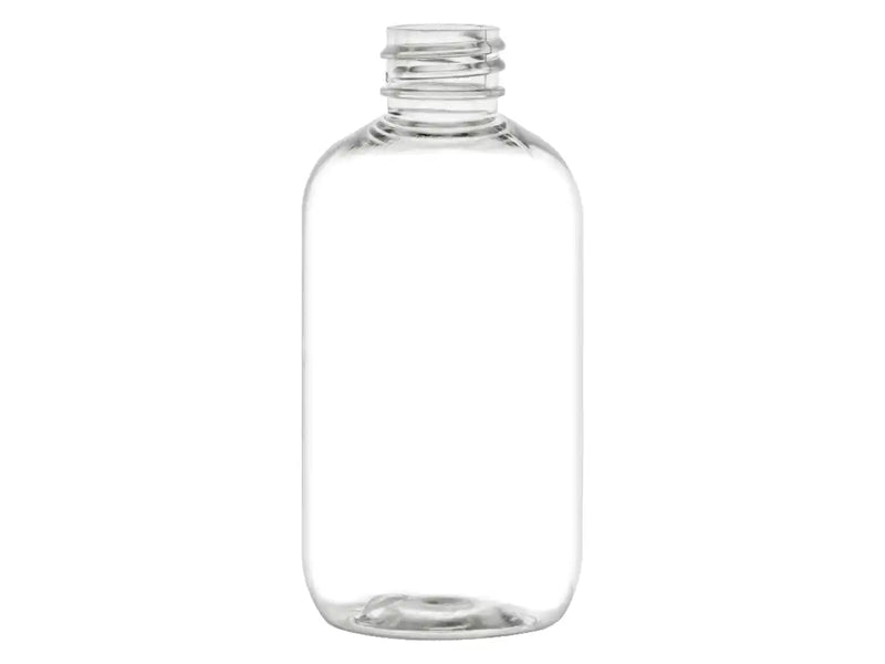 3oz Clear 20-410 Boston Round PET Plastic Bottle
