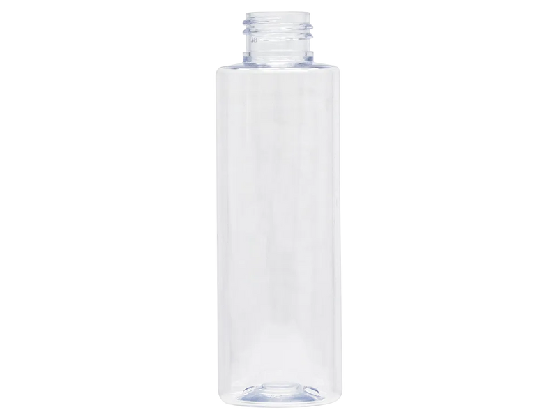 5 oz Clear 24-410 Cylinder Round PET Plastic Bottle