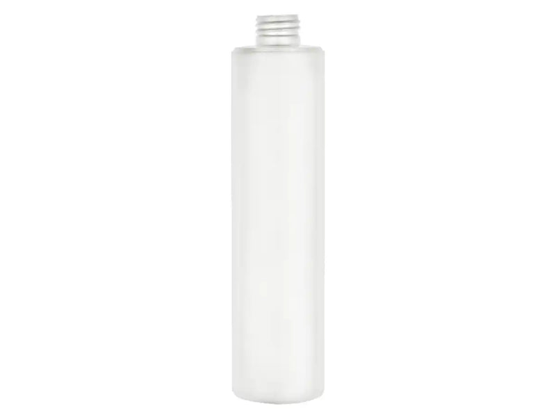 10oz White 24-410 Cylinder Round HDPE Plastic Bottle