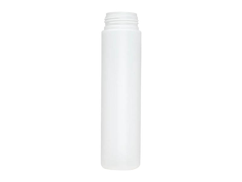 250 mL 43mm Natural Colored HDPE Cylinder Round Foamer Style Bottle