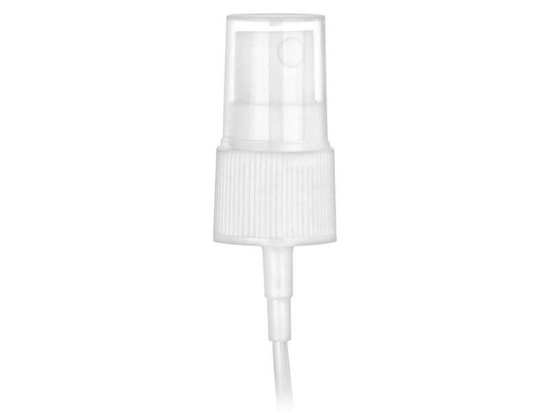 20-410 White Ribbed Fine Mist Sprayer (4.75" Dip Tube)