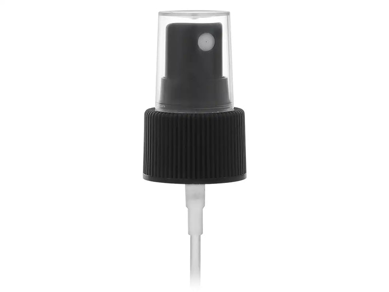 24-410 Black Fine Ribbed Fine Mist Sprayer - 4.375" Dip Tube