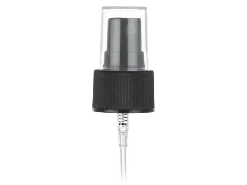 24-410 Black Fine Ribbed Fine Mist Sprayer 5.375" Dip Tube