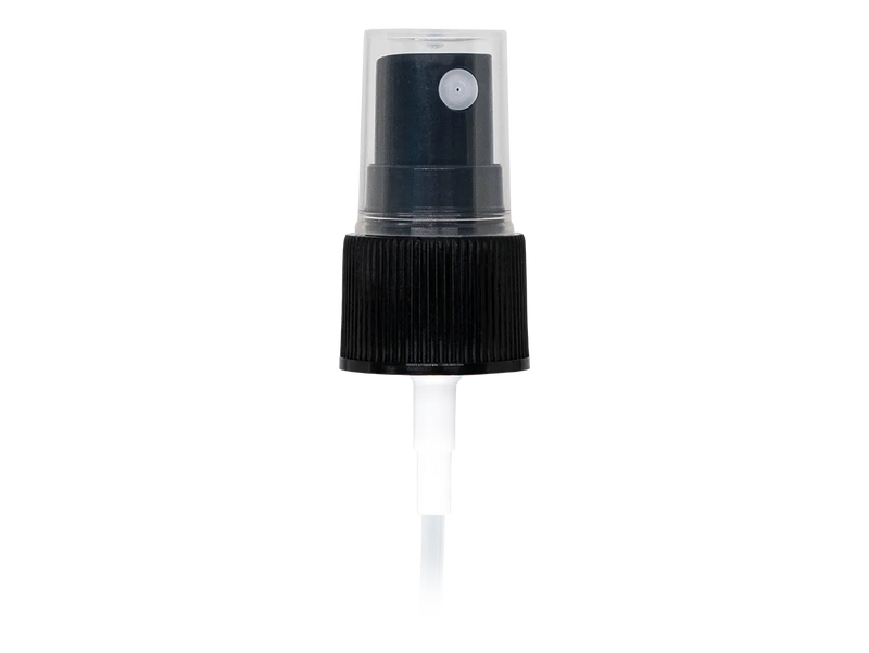 20-410 Black Ribbed Fine Mist Sprayer 4.25" Dip Tube