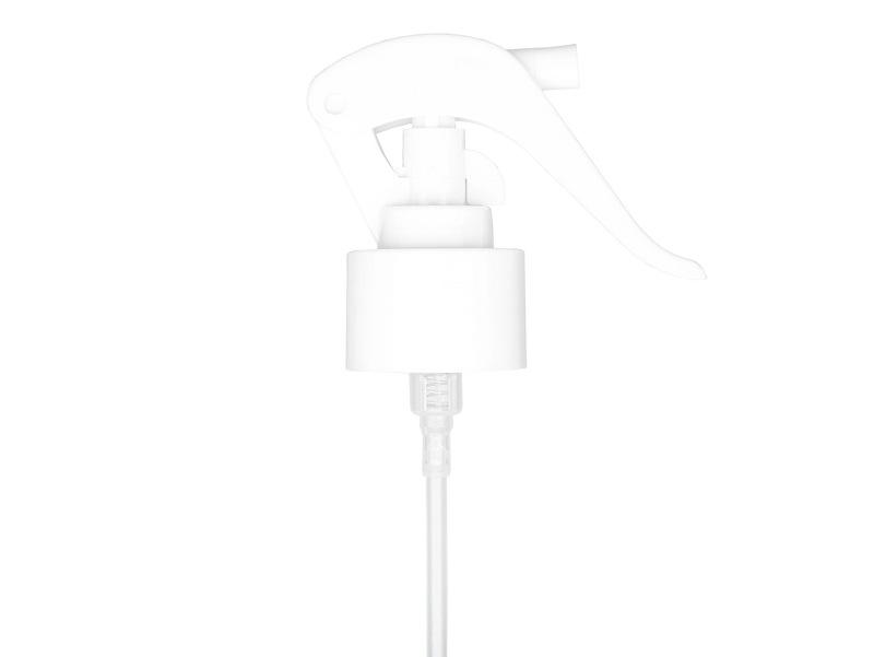 28-410 White Fine Mist Mini Trigger Sprayer ( 7.875" Dip tube) .28 mL