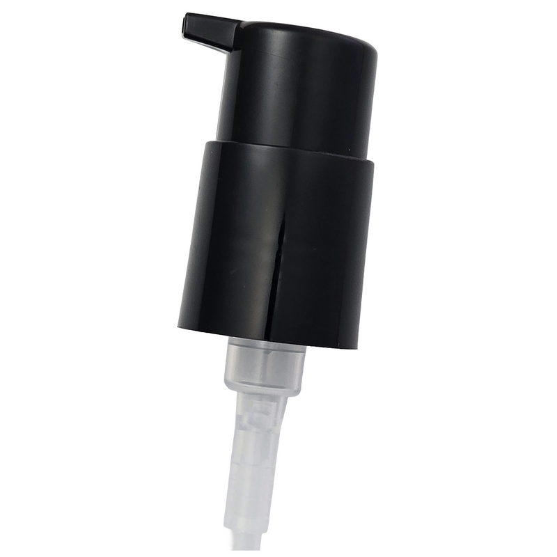 24-410 Black Smooth Lotion Pump lock up Head 6.875" Dip Tube (Output .5cc)