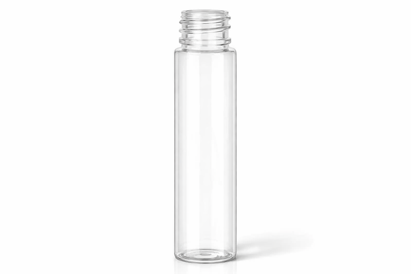 1 oz Extra Tall 20-410 Clear PET Cylinder Round