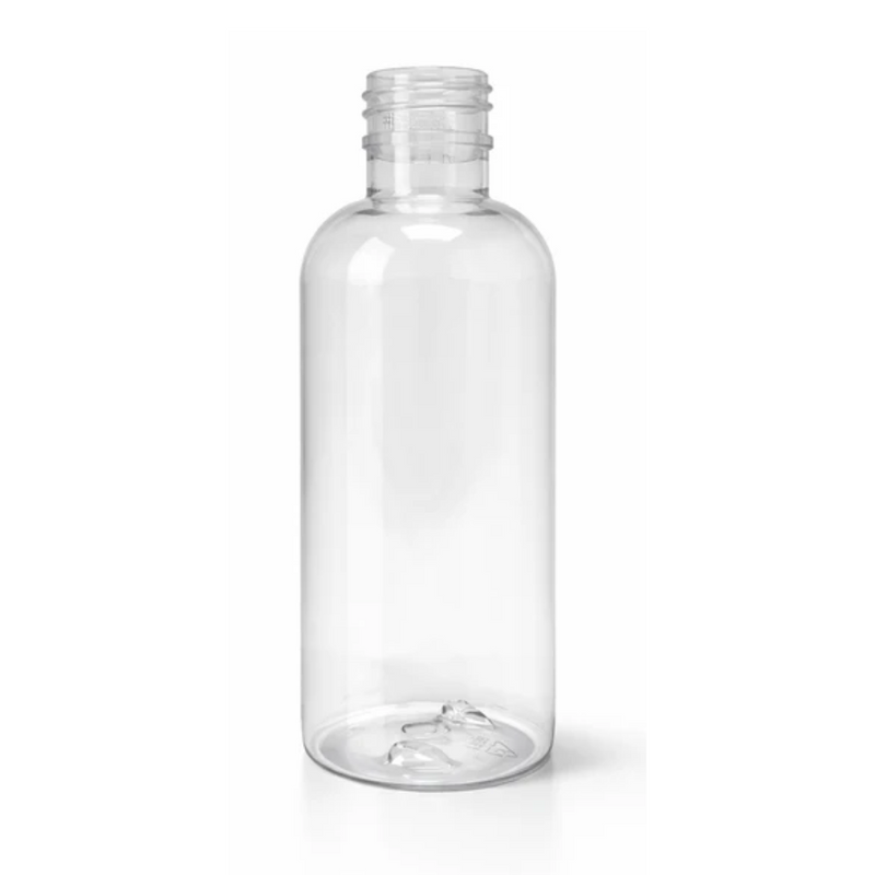 4 oz Clear 24-415 Boston Round PET Bottle