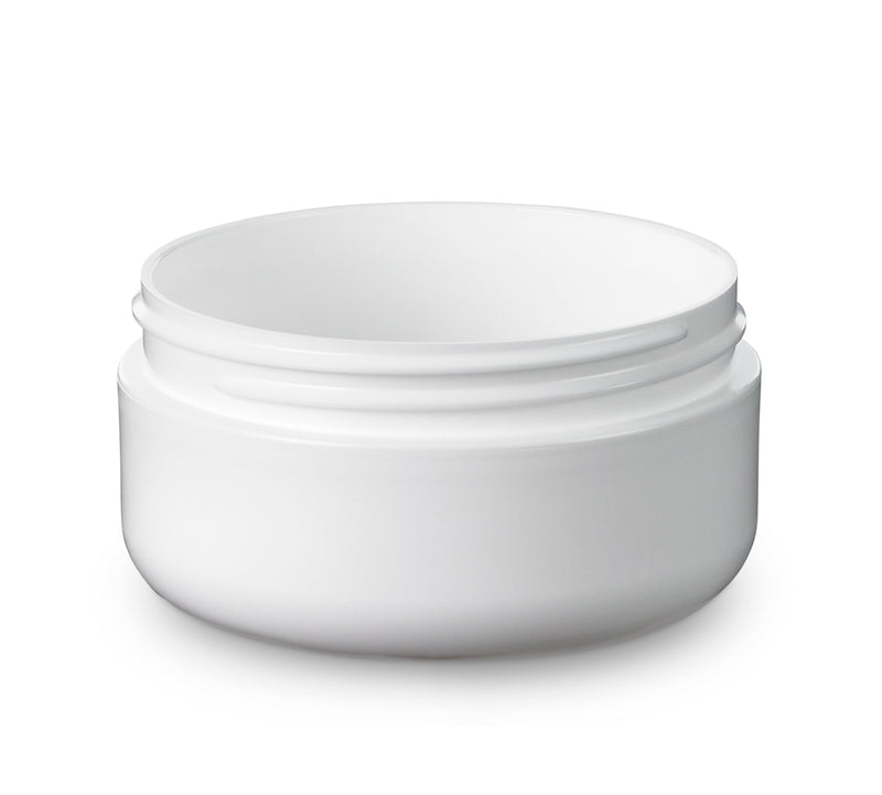 4 oz White 89-400 PP Double Walled Jar