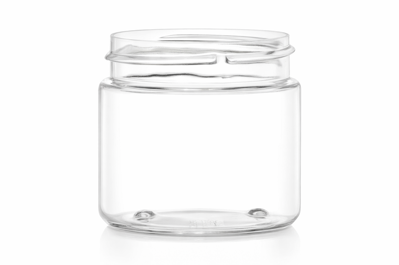 2 oz Clear 48-400 PET Plastic Jar