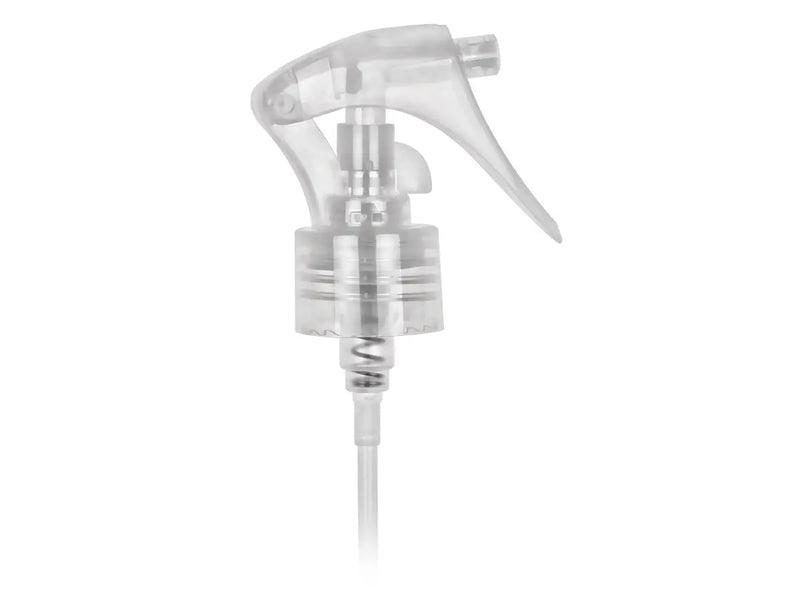 24-410 Natural-Colored Fine Mist Mini Trigger Sprayer (7.75" Dip tube, .21mL)
