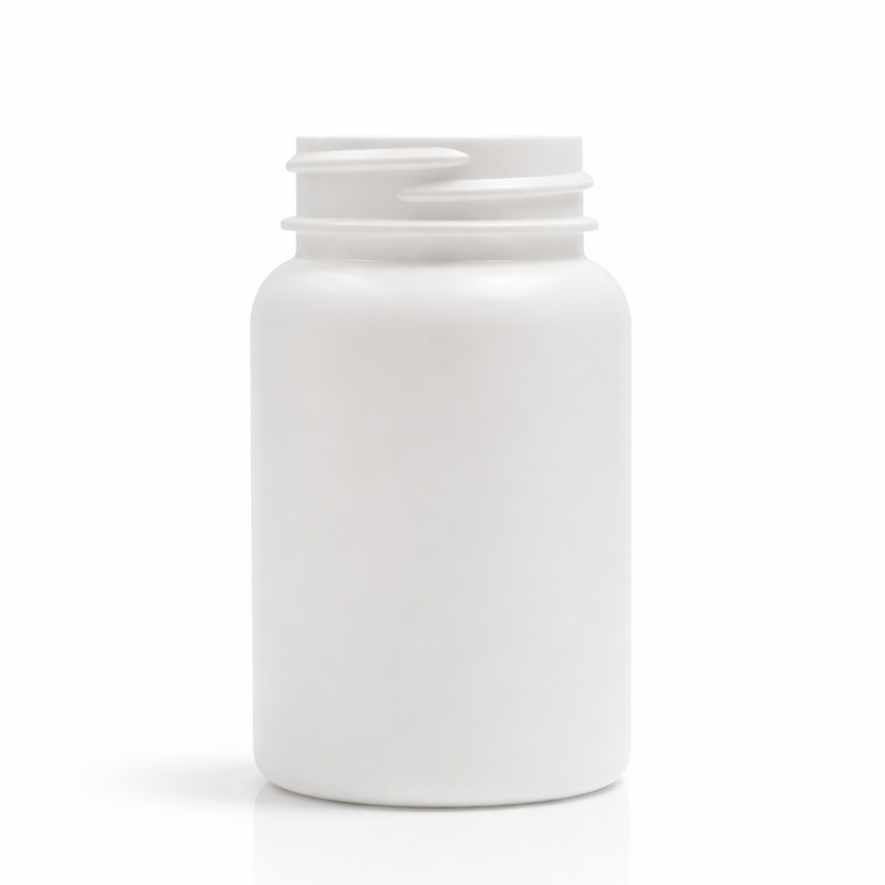 100cc White HDPE Plastic Pill Packer Bottle with 38-400 Neck Finish