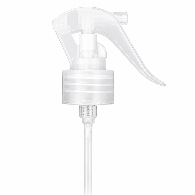 28-410 Natural-Colored Fine Mist Mini Trigger Sprayer ( 7.875" Dip tube) .28 mL