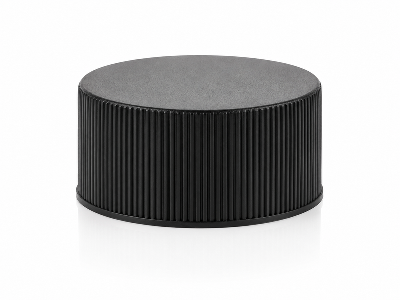 20-410 Black Ribbed Stipple Top Cap (F-217 Foam Liner)