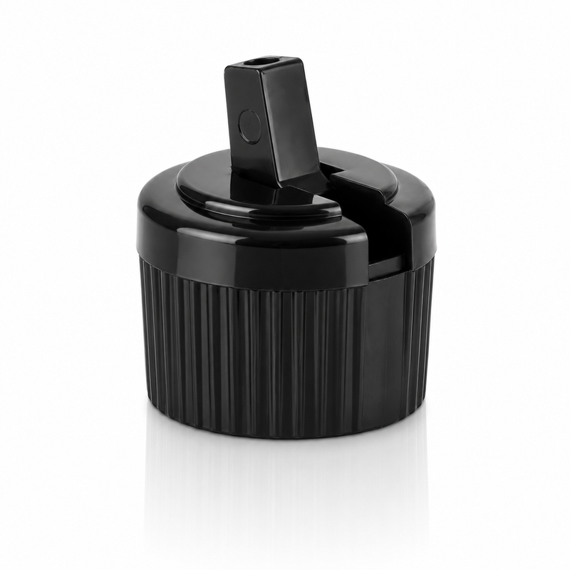 20-410 Black Ribbed Directional Spout Cap (.110" Orifice)
