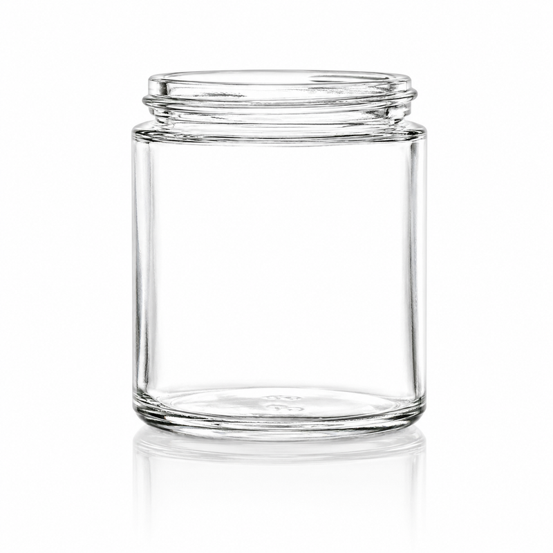 4 oz Clear 58-400 Straight-Sided Glass Jar