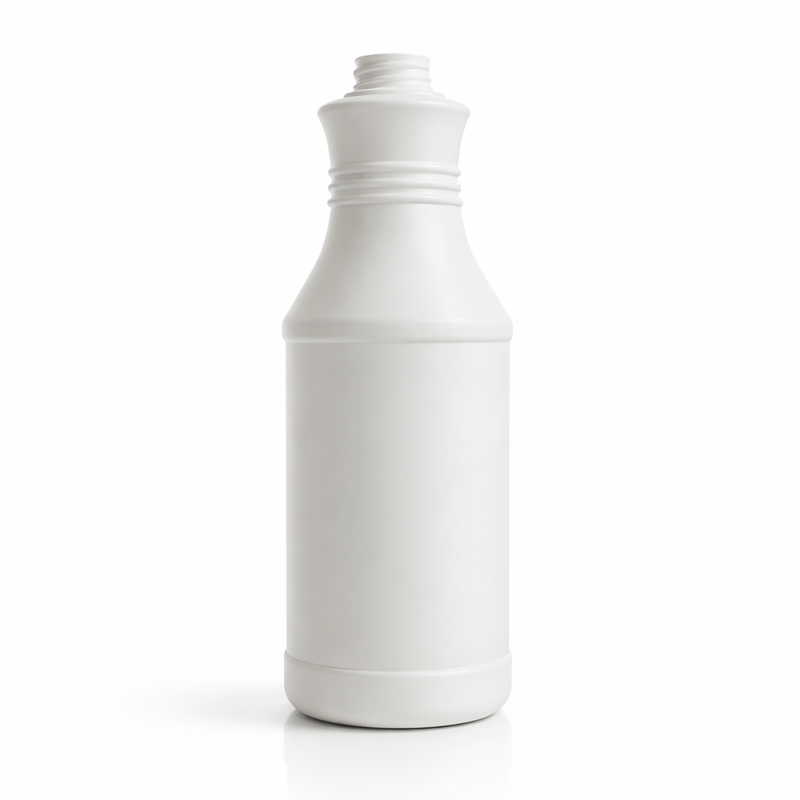 32 oz White 28-400 HDPE Plastic Spray Bottle