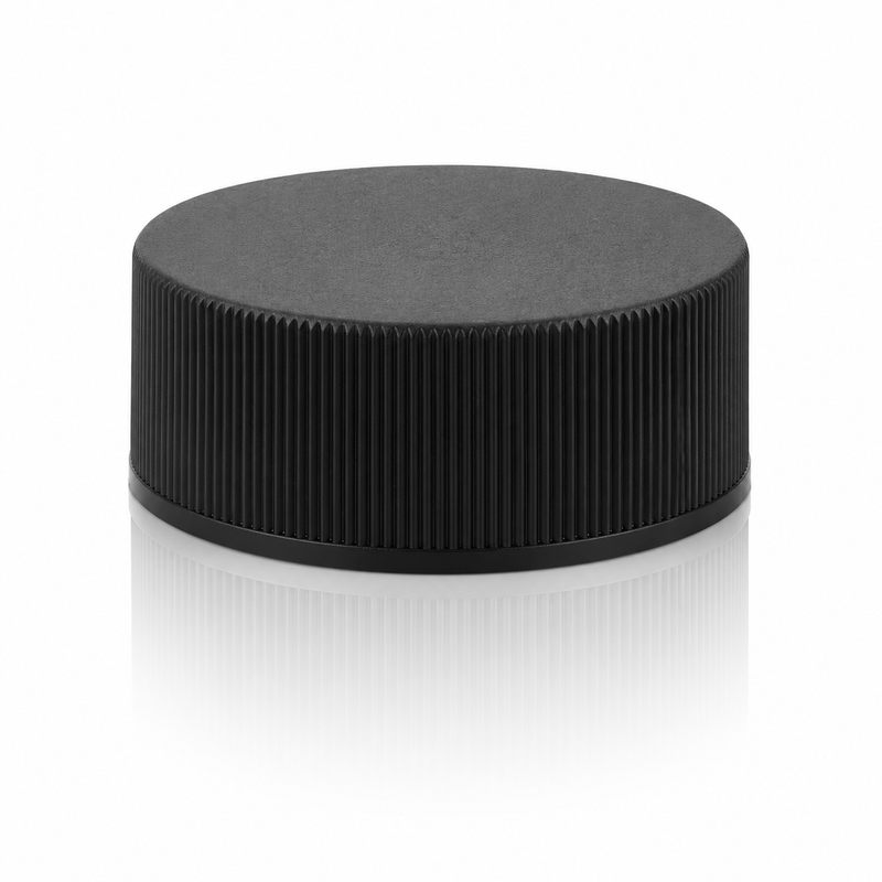 20-400 Black Fine Ribbed Cap (Foam Liner)